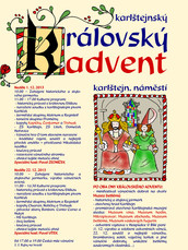 Plakát karlštejnského adventu 2013